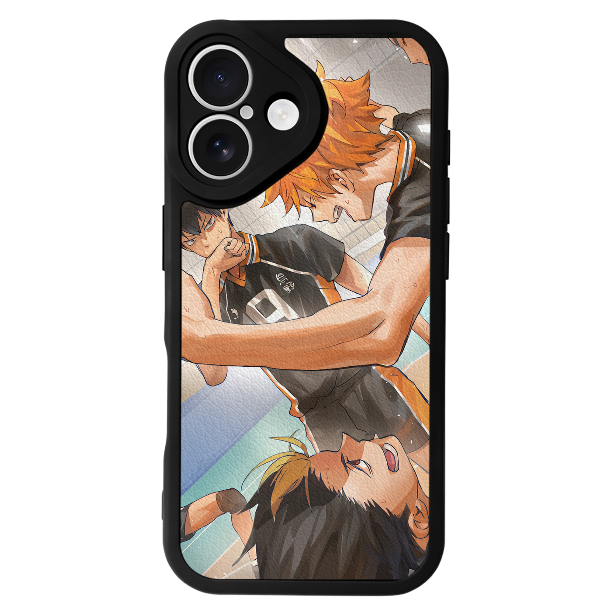 （画像用） ハイキュー!! Haikyu!! 【iPhone 16シリーズ対応】シリコンスマホケース（レザー調） 材質：シリコン